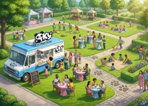 Classic Package by SKY Ice Cream Truck: The Perfect Ice Cream Catering Experience for Any Event
