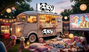 Movie Rental Nights Made Better with SKY Ice Cream Truck