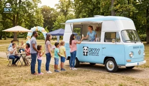 Basic Package by SKY Ice Cream Truck: The Perfect Ice Cream Experience for Small and Medium Events