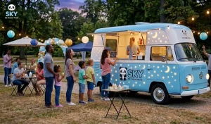 Basic Package by SKY Ice Cream Truck: The Perfect Ice Cream Experience for Small and Medium Events