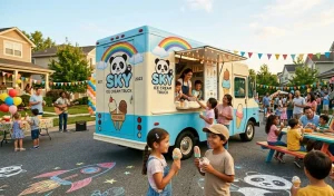 SKY Ice Cream Truck: The Perfect Ice Cream Truck Experience for Unforgettable Block Parties
