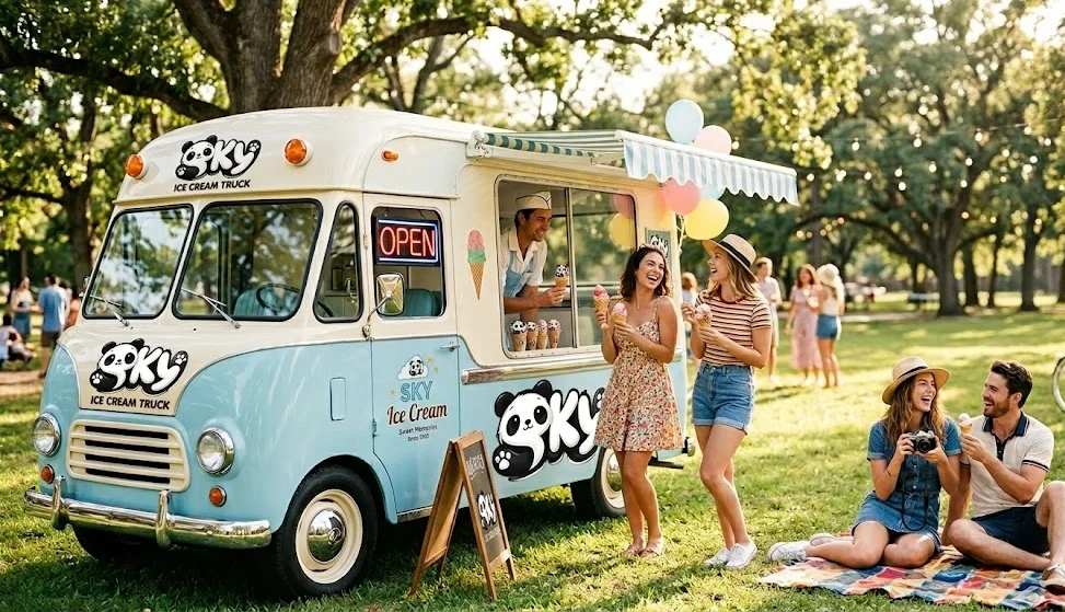 Photo Shoots with SKY Ice Cream Truck: The Perfect Blend of Nostalgia, Style, and Sweet Memories