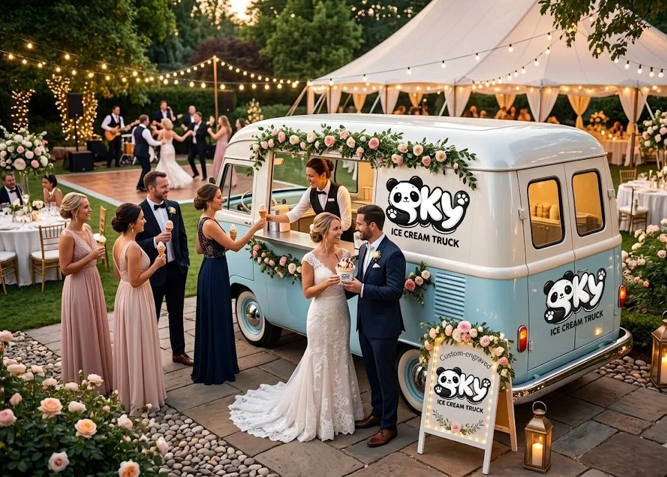 SKY Ice Cream Truck: Elevate Your Wedding Receptions with a Sweet and Memorable Experience