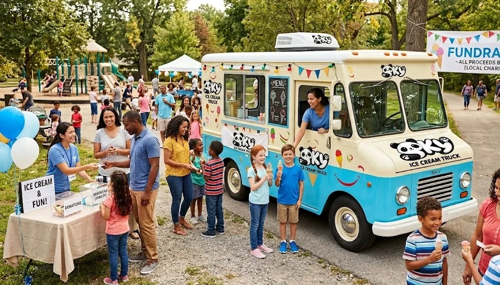 Fundraisers Made Easy and Fun with SKY Ice Cream Truck